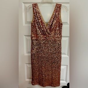 Rose Gold sequin dress ✨
